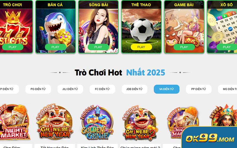 Giới thiệu OK99 - Kho game háp dẫn nhất năm 2025